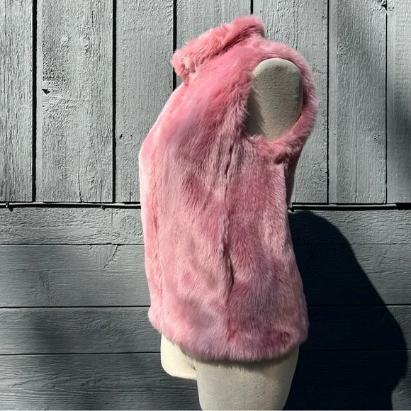 J.Crew Faux Fur Vest, Dusty Rose, NWOT - Picture 3 of 15